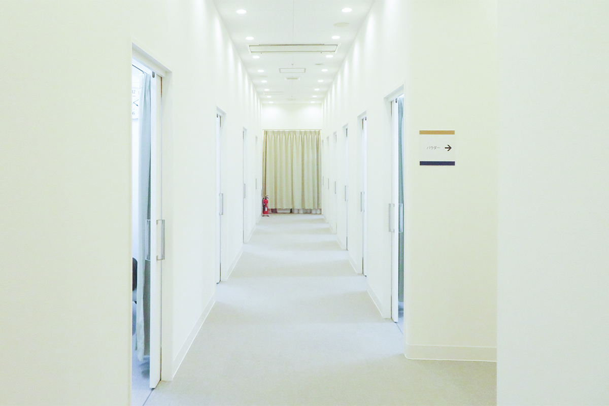 メンズリゼ静岡の廊下