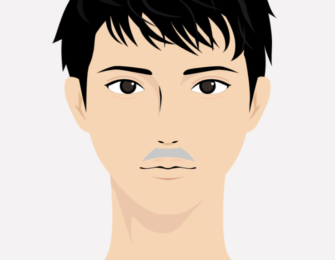 イラスト：鼻下