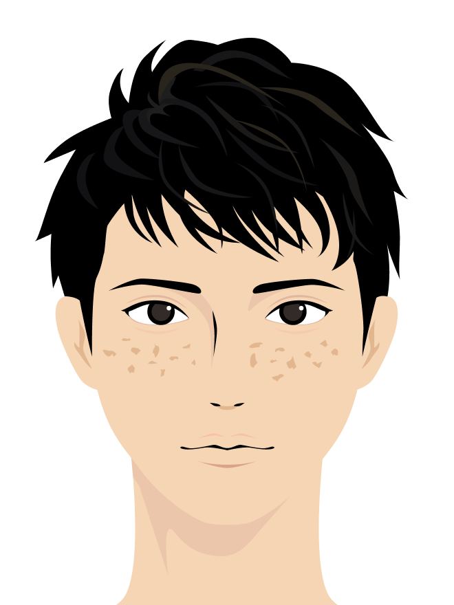 イラスト：色素沈着