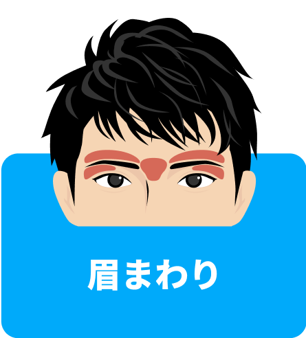 眉まわり