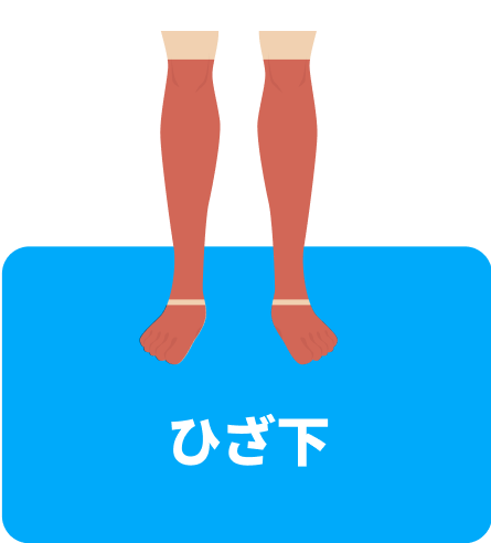 ひざ下